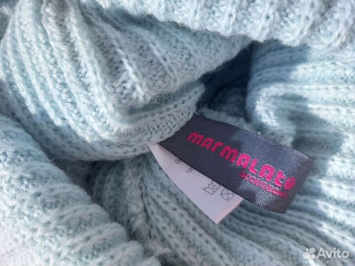 Шапка бини на осень marmalato