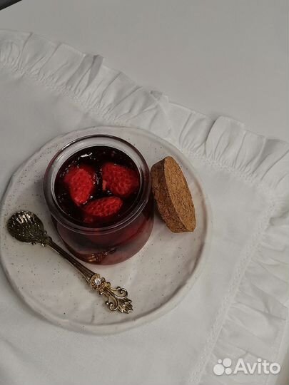 Свеча клубничное варенье