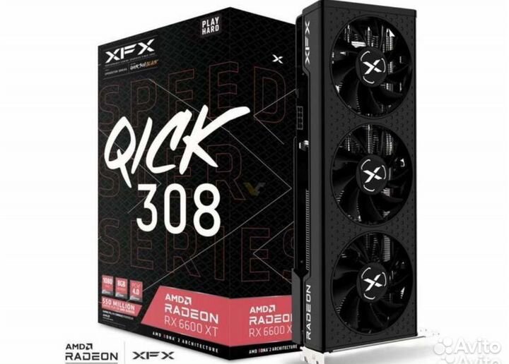 Видиокарта rx6600xt XFX Quick В идеале. Гарантия