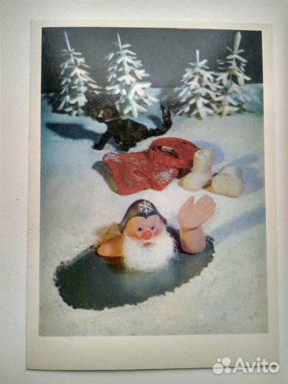 Открытки новогодние СССР набор