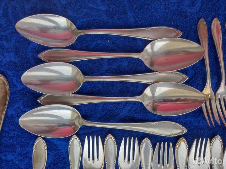 Столовые приборы мельхиор, довоенная Германия