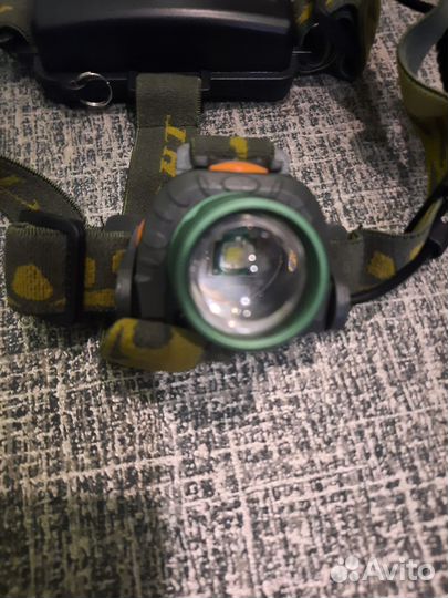 Фонарь налобный ht427 с датчиком движения