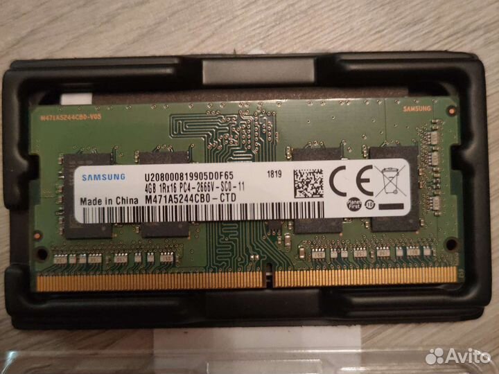 Оперативная память для ноутбука ddr4 4gb