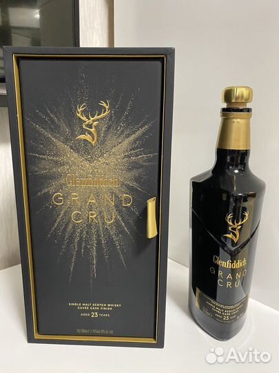 Бутылка от виски в коробке Glenfiddich Grand Cru