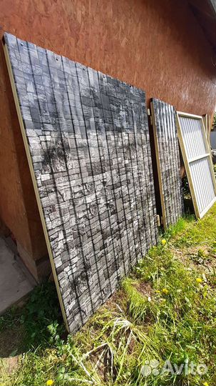 Ворота с калиткой распашные бу