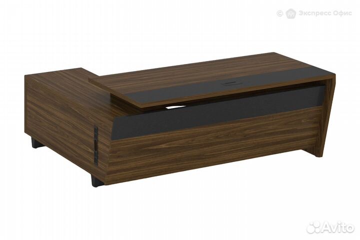 Стол для руководителя с опорной тумбой, правый Corner COR.SRT-20 (R)