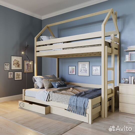 Детская кровать двухъярусная