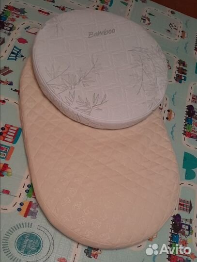 Овальный и круглый матрасик на кроватку