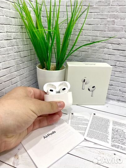 Airpods 3 orig чип + гарантия + чехол в подарок
