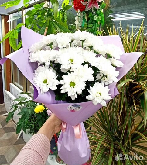 Цветочные Букеты из живых цветов И ромашек