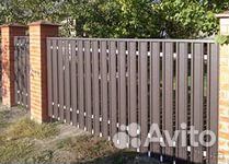 Забор из евро штакетника