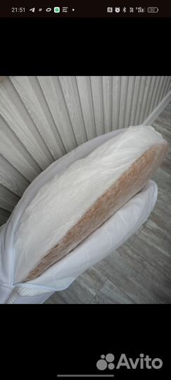 Матрас детский круглый 75*75