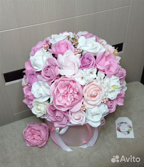 Букет из мыльных цветов