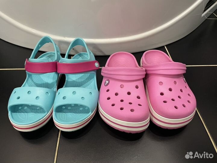 Сандалии детские для девочки Crocs 34-35 размер