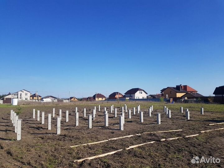 Фуднамент жб сваи под ключ / Забивка свай