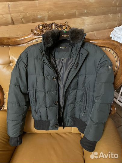 Куртка пуховик бомбер moorer