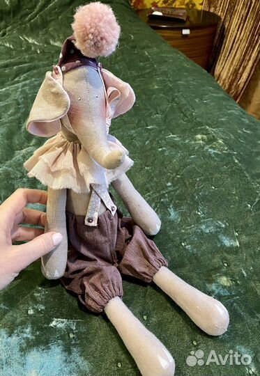 Авторские игрушки : мишка, слон, мышь Orange