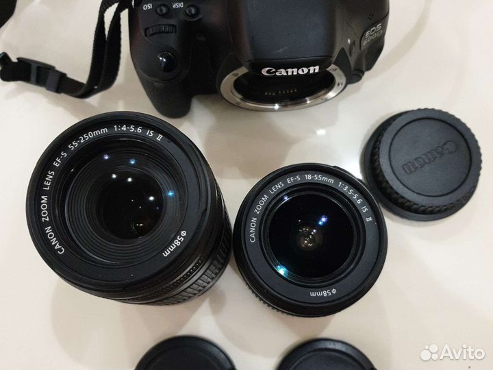 Canon eos 600d, EFS 18-55, EFS 55-250 1:4-5.6 IS