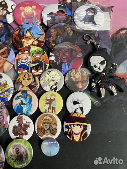 Значки по аниме, играм и прочее