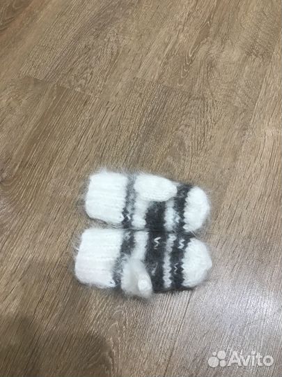 Варежки пуховые (новые)