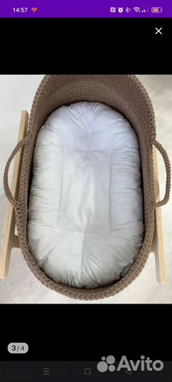 Вязаная люлька-переноска для новорожденных