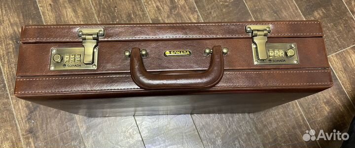 Кейс-портфель кожаный