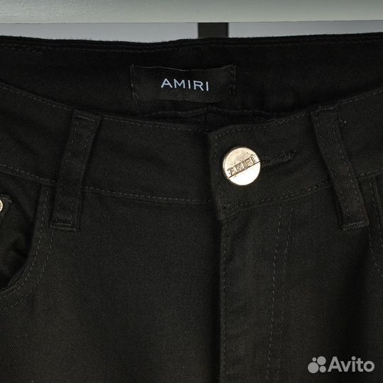 Джинсы Amiri slim fit черные унисекс