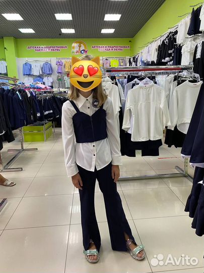 Школьная форма для девочки 134 темно синяя