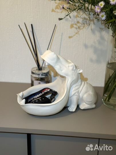 Бегемотик конфетница, ключница