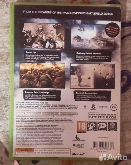 Battlefield BAD company 2 игра для Xbox 360