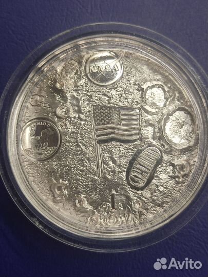 Монета 50 лет первому человеку на Луне