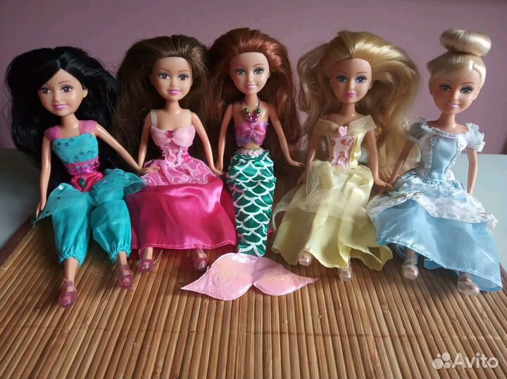 Куклы Золушка, Белоснежка,Русалочка,Жасмин,Белль
