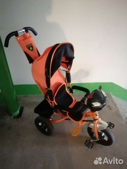 Детский трехколесный велосипед lamborghini