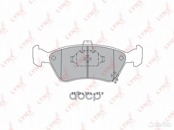 Колодки тормозные дисковые BD-7590 lynxauto