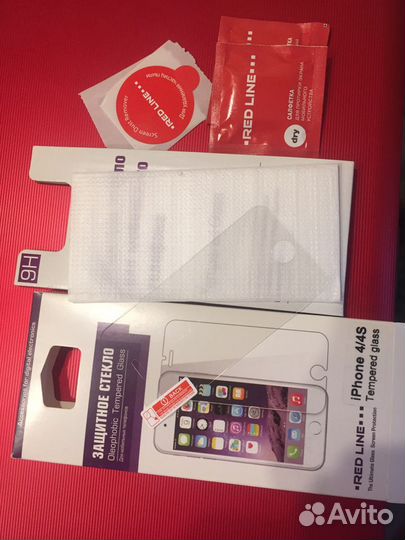 Защитное стекло и пленка iPhone 4/4s