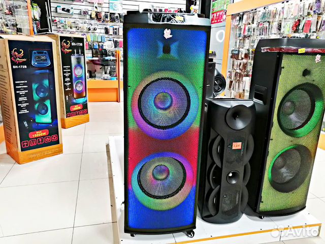 Большая Караоке Bluetooth колонка SH-173b 120W