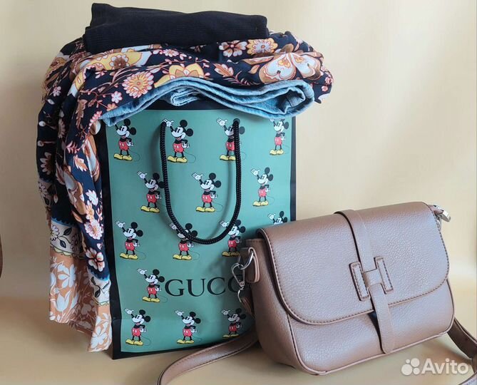 Женские вещи пакетом 42 44 Sela HM сумка кроссбоди