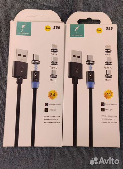 Зарядный магнитный кабель 3в1