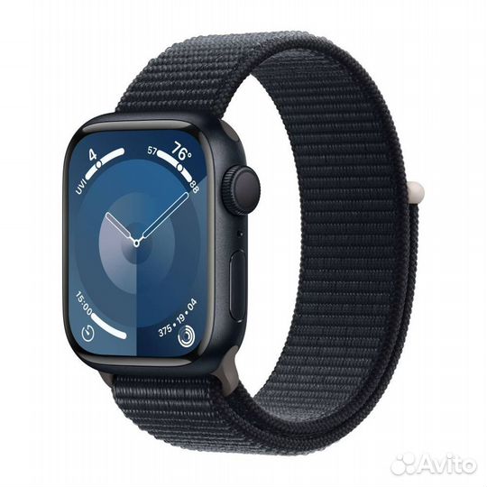 Apple Watch S9 45mm Midnight Ремешок Midnight SL