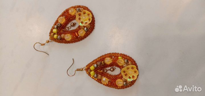 Серьги ручная работа