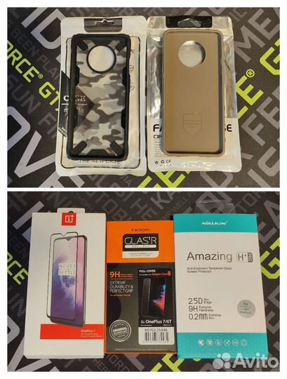 Чехлы и стекла OnePlus 7 / 7T(цена за все)