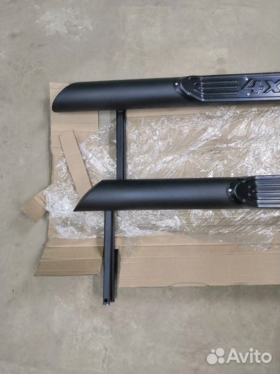 Пороги Нива 2121 Урбан Легенд Чёрные со скосом 4х4