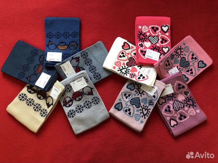 Новые детские зимние шарфы