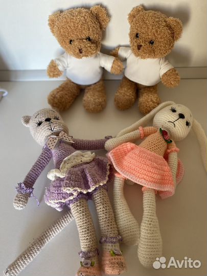 Мягкие игрушки вязаные плюшевые