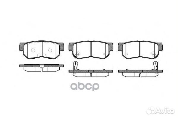 Колодки тормозные задние со встроенным датчиком