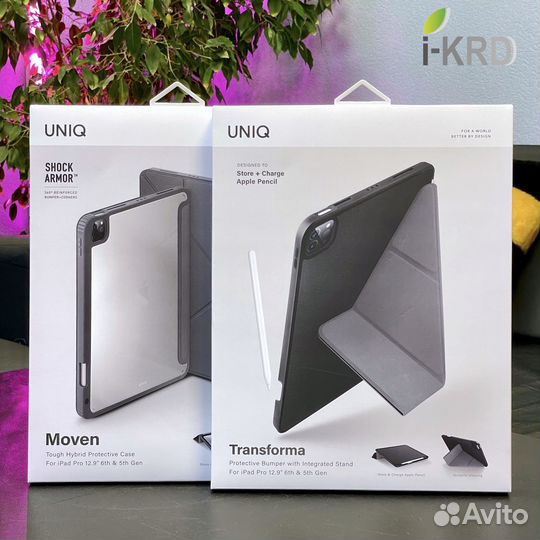 Чехол iPad Pro 12.9 Uniq (карман для стилуса)