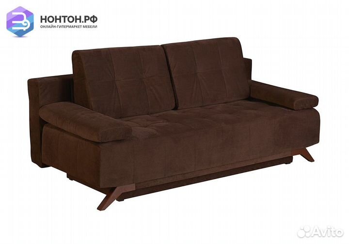 Диван еврокнижка Баден-Баден коричневый