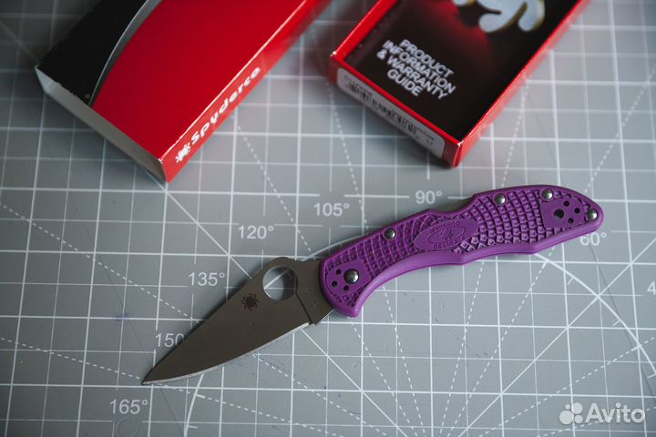 Нож Spyderco Delica 4 (VG-10, Purple FRN)