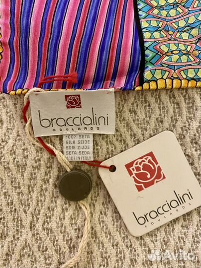 Новый шелковый платок Braccialini, оригинал