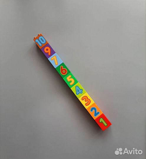 Lego duplo кубики с цифрами поштучно